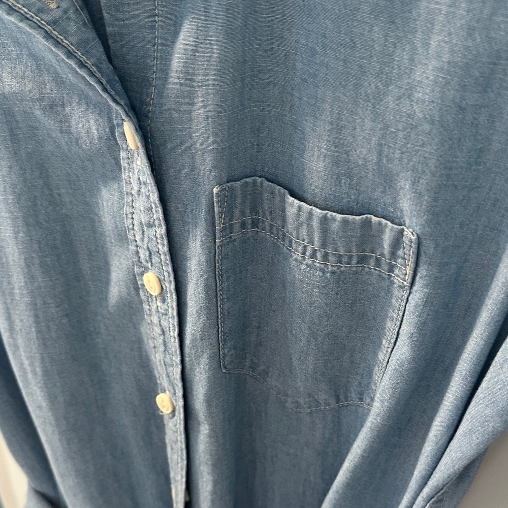 J. Crew Blue Long Sleeve Dress - Picture 3 of 5